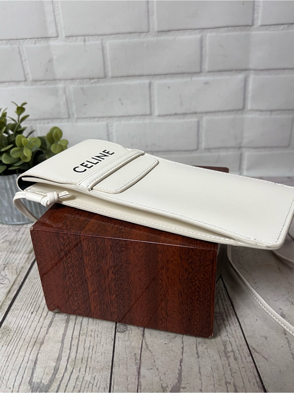 CELINE Sunglasses Case Eyeglasses Crossbody Shoulder Pouch Cell Phone Bag Wallet